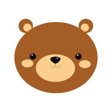 sevimli ayı çizgi film simgesi