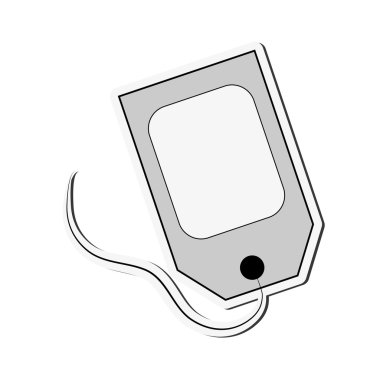 boş fiyat etiketi etiket simgesi