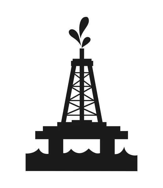 Ícone da torre de óleo . — Vetor de Stock