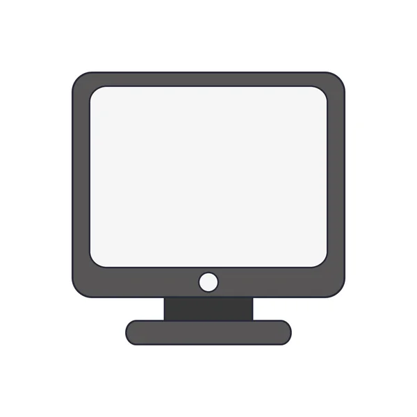 Icona del monitor del computer — Vettoriale Stock