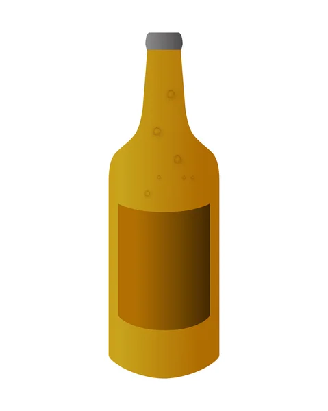 Bira şişe alkol tasarımı — Stok Vektör
