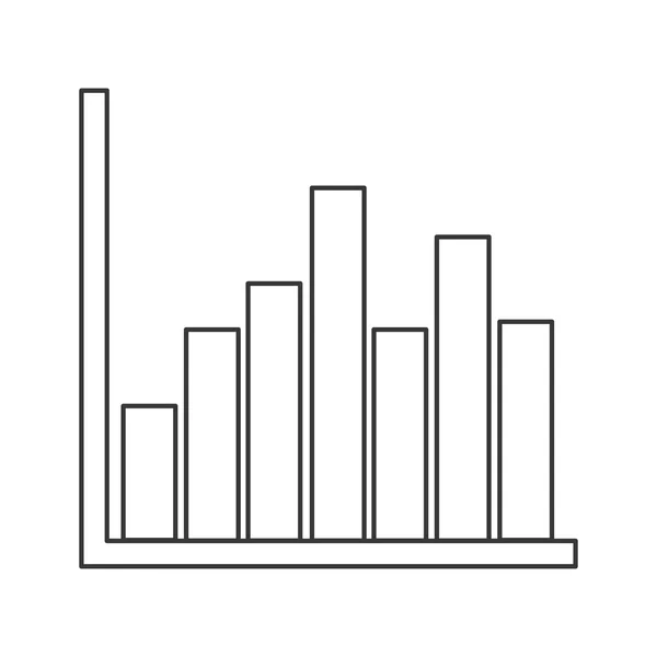 Barras infografía diseño de datos — Vector de stock