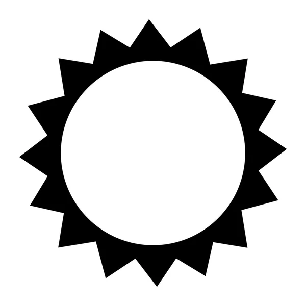 Negro sol tiempo diseño — Vector de stock