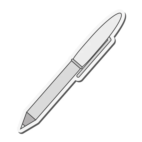 Penna strumento scrivere disegnare disegno — Vettoriale Stock