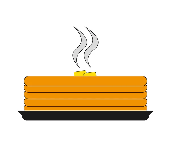 Gâteau chaud conception de boulangerie — Image vectorielle