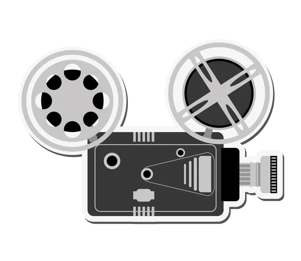 Videocamera cinema filme design —  Vetores de Stock