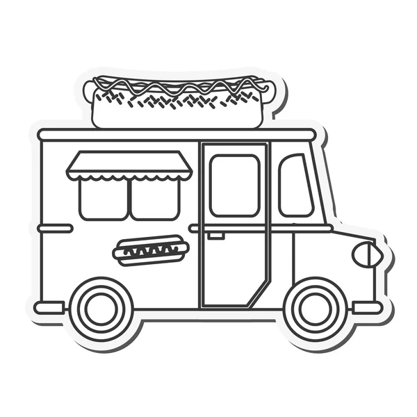 Lieferung von Foodtrucks — Stockvektor