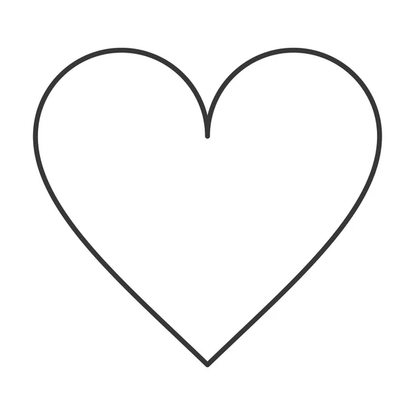 Design miłość kształt serca — Wektor stockowy
