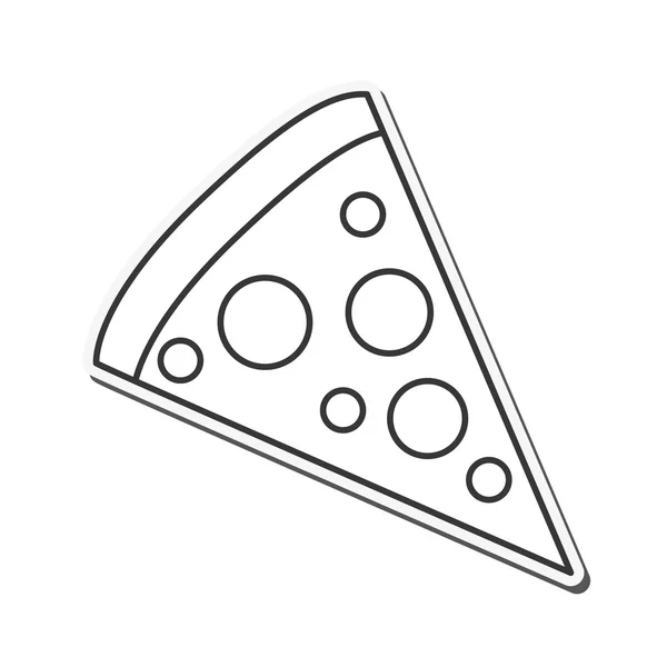 Pizza Fast Food Design — Stockvektor
