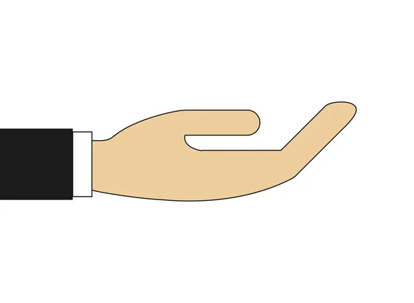 Дизайн жестов человеческой руки — стоковый вектор