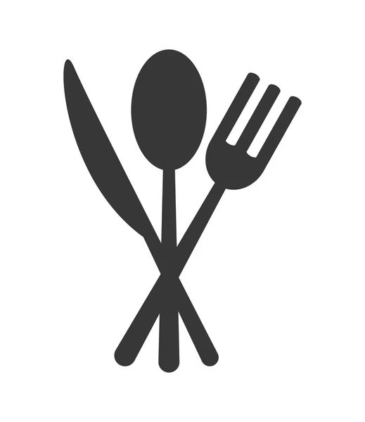 Příbory menu jídlo design — Stockový vektor