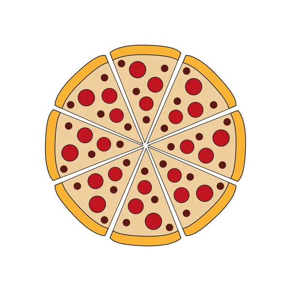 Pizza Fast Food Design — Stockvektor