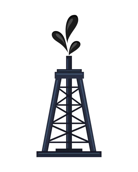 Projeto da indústria de petróleo e gasolina — Vetor de Stock