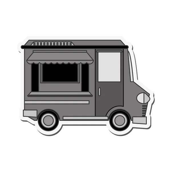 식품 트럭 배달 디자인 — 스톡 벡터