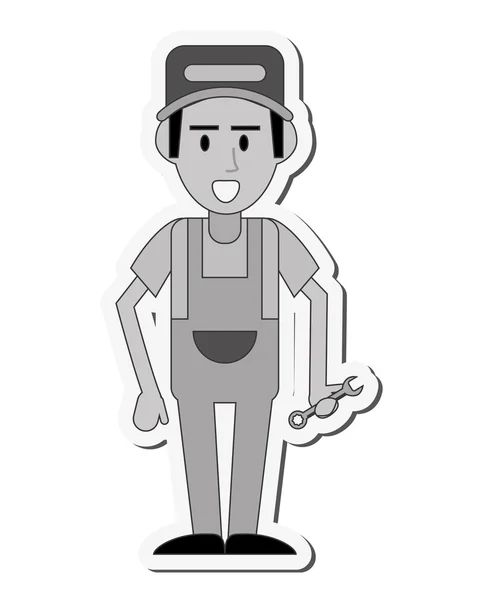 Repairman worker proffesional design — Stock Vector