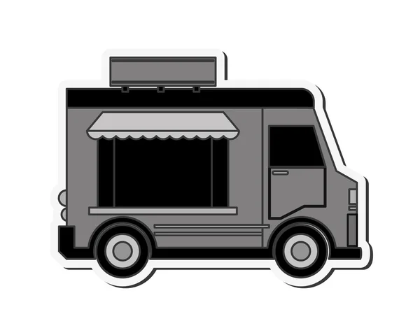 Food truck delivery design — Stock Vector