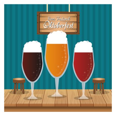 bira içmek oktoberfest tasarım