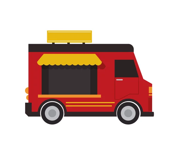 Food truck delivery design — Stock Vector