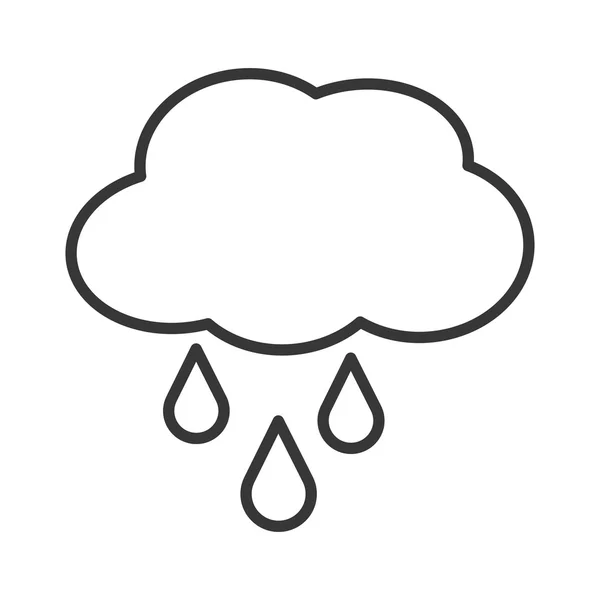 Wolkentropfen regnen — Stockvektor