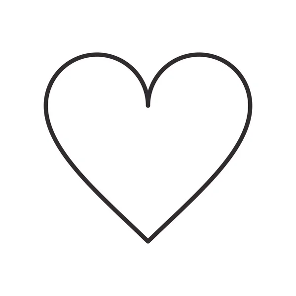 Konstrukce Láska tvaru srdce — Stockový vektor