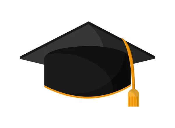 Sombrero tela graduación gorra diseño — Archivo Imágenes Vectoriales