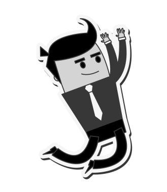 işadamı adam karikatür tasarım