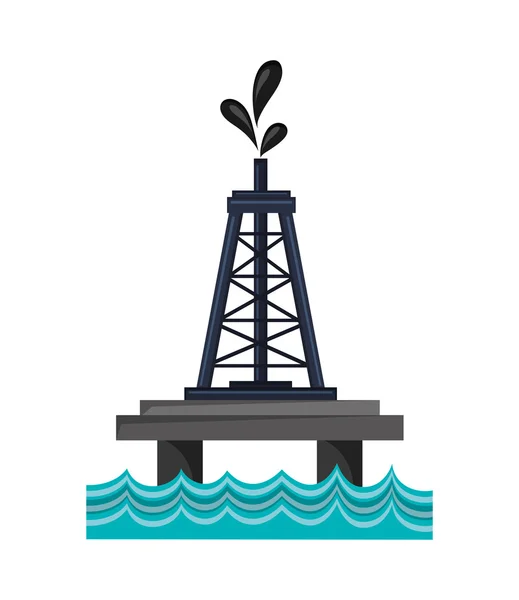 Conception de l'industrie pétrolière et gazière — Image vectorielle