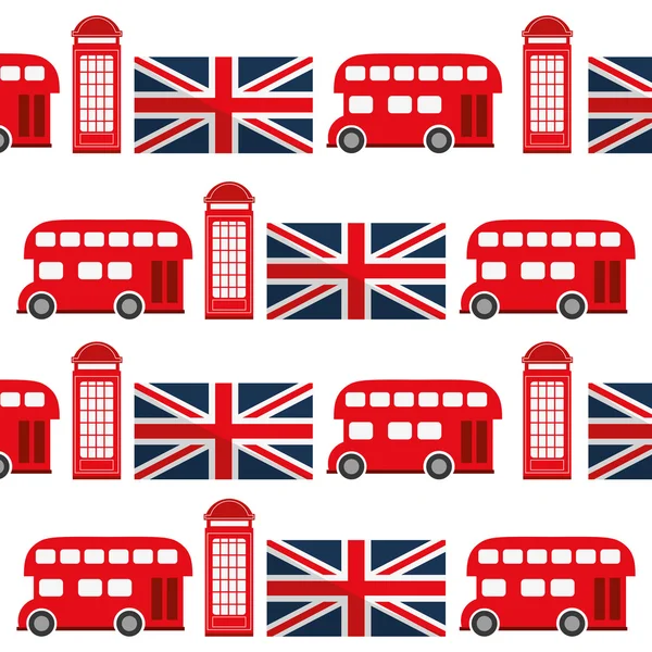 Telefon busz jelzőt a london design — Stock Vector