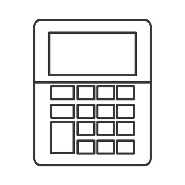 Calculatrice outil instrument conception — Image vectorielle