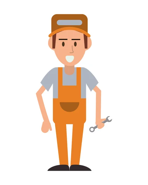 Repairman worker proffesional design — Stock Vector