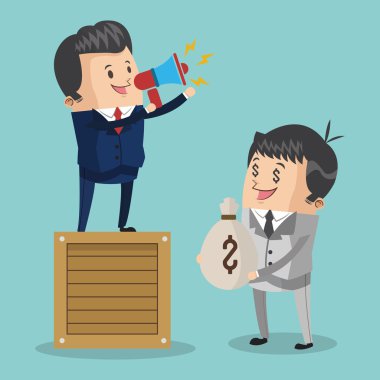 işadamı erkek karikatür tasarım