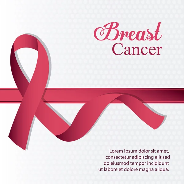 Menyfliksområdet breast cancer design — Stock vektor