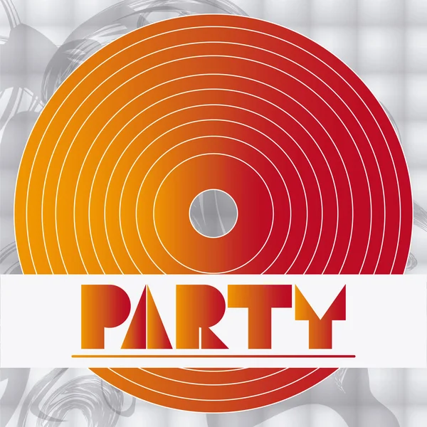 Parteiwerbekartendesign — Stockvektor