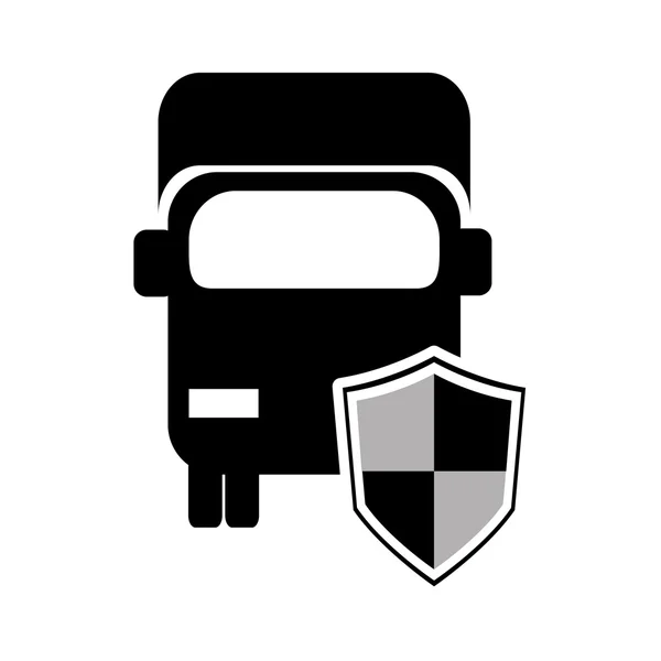 Иконка грузовика или фургона — стоковый вектор