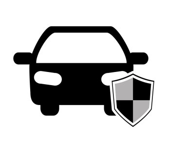 Araba ve kalkan simgesi