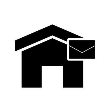 ev ve kalp karikatür simgesi