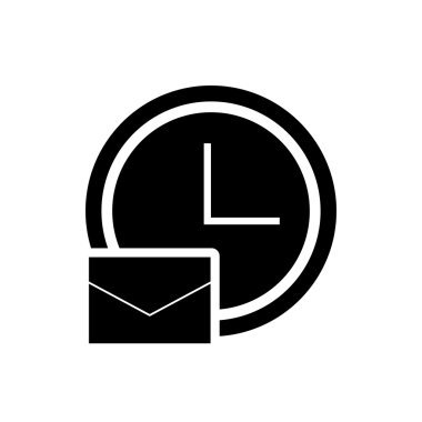 Saat ve zarf simgesi