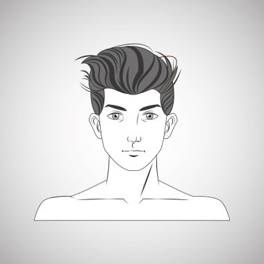 adam ve saç stil tasarım