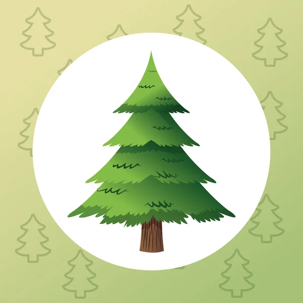 Feliz Natal pinetree design — Vetor de Stock