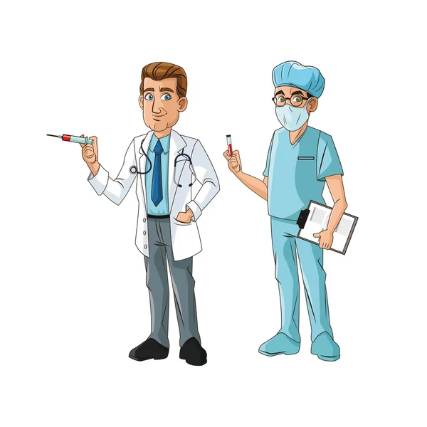 Doctor man cartoon design — Stock Vector