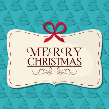 neşeli Noel etiket tasarımı