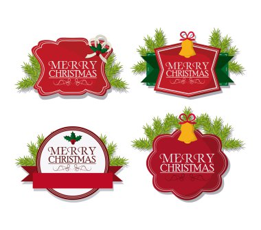 neşeli Noel etiketleri Tasarla