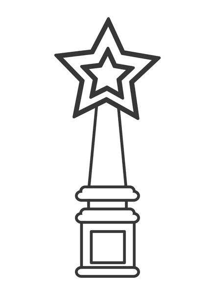 Hvězda trofej vítěze designu — Stockový vektor