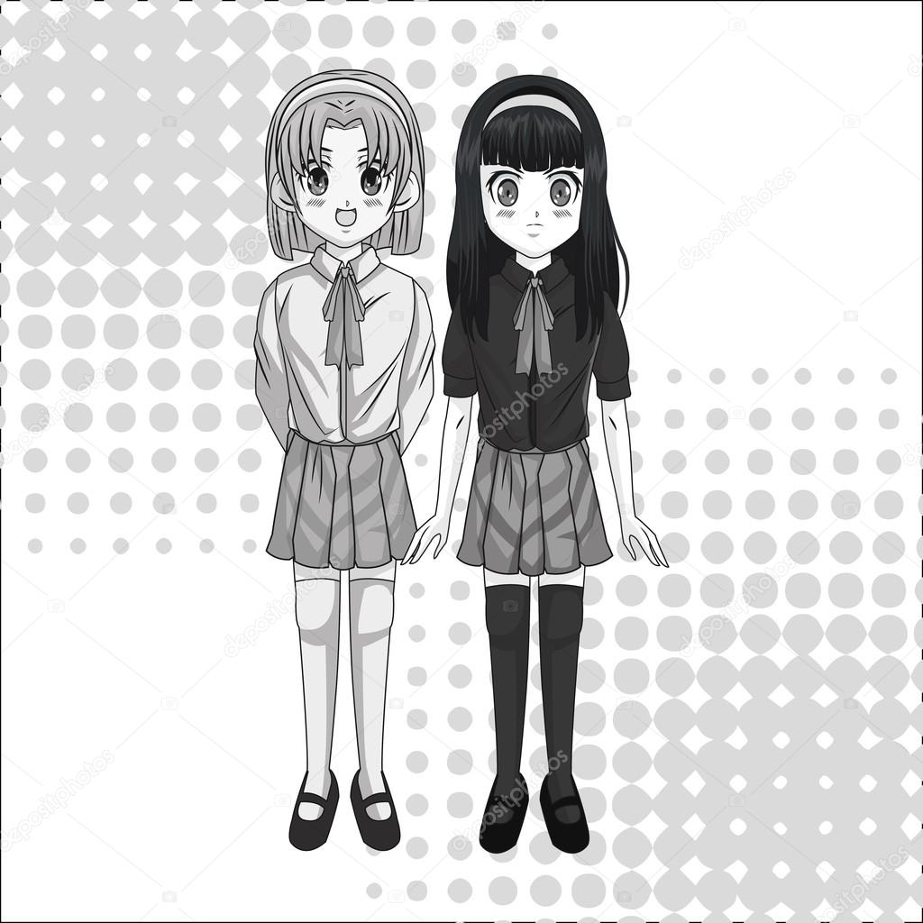 Manga Do Anime Do Menino Da Cara Cômico Ilustração do Vetor