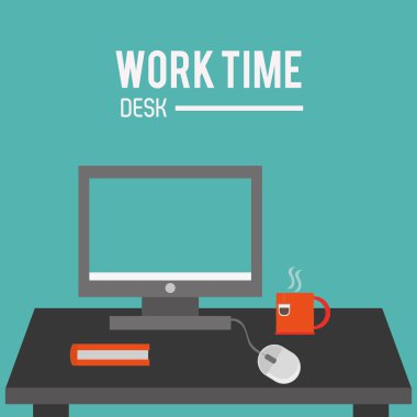 bilgisayar monitörü ve office öğeleri simge ile ilgili