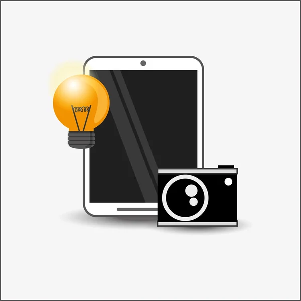 Cellphone and telecommunication icons — Stock Vector