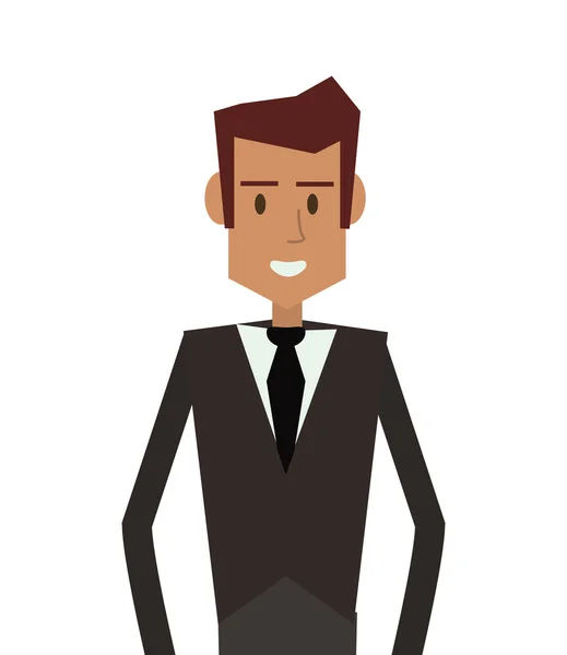 Hombre de negocios avatar diseño de negocios — Vector de stock