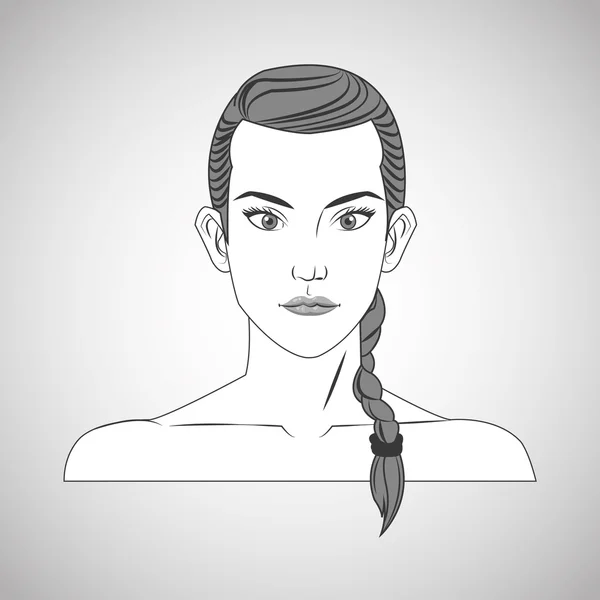 woman and hair style design