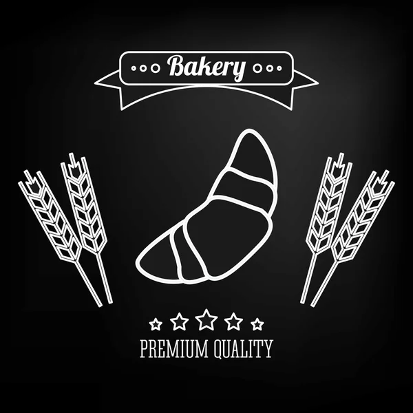 Imagen emblema relacionado panadería — Vector de stock