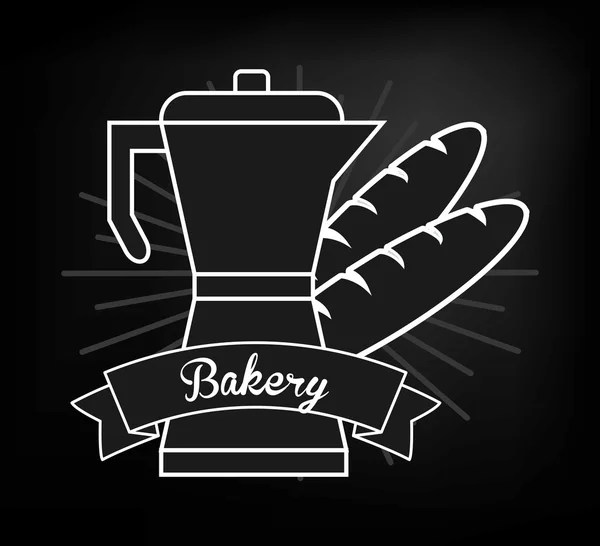 Bageriet relaterade emblem bild — Stock vektor